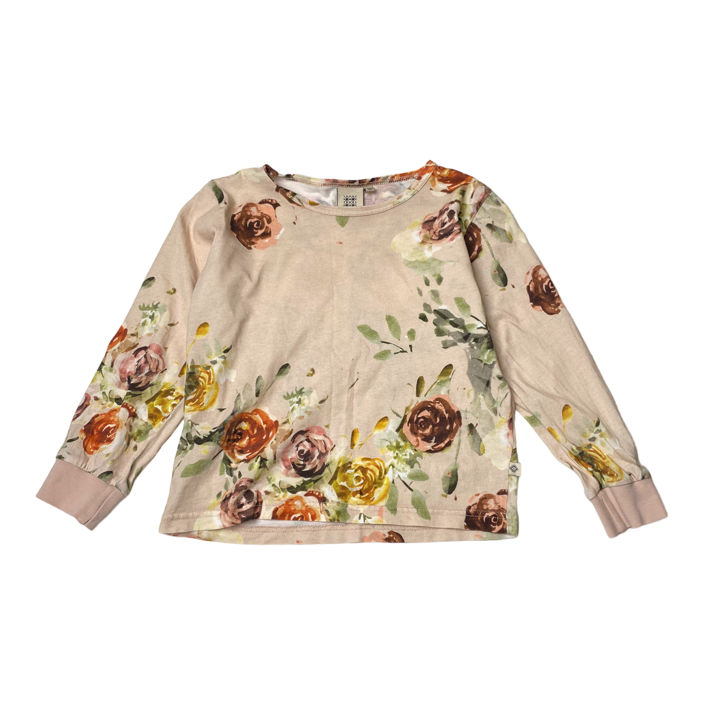Kaiko pyjama shirt, rose yard | 110/116cm