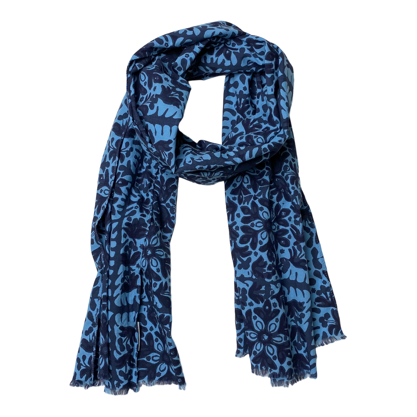 Marimekko long woven scarf, blue | onesize