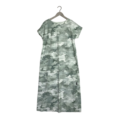 Ommellinen luotto dress, tea green camo | woman L