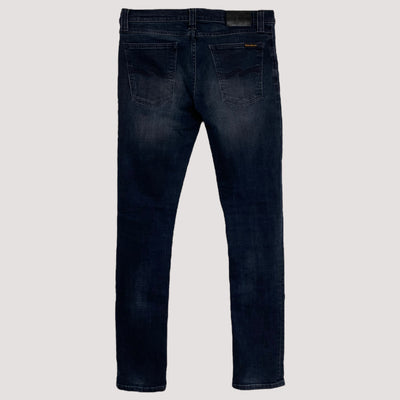 Nudie Jeans tight long john jeans, dark grey | women 28/34