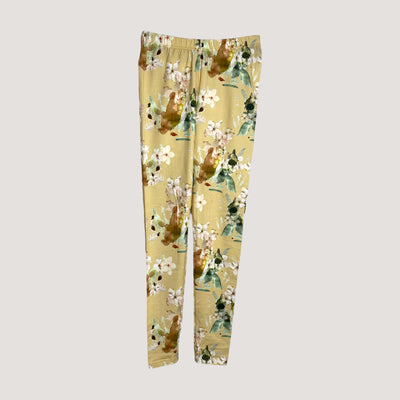 Kaiko leggings, yellow blossom | woman S