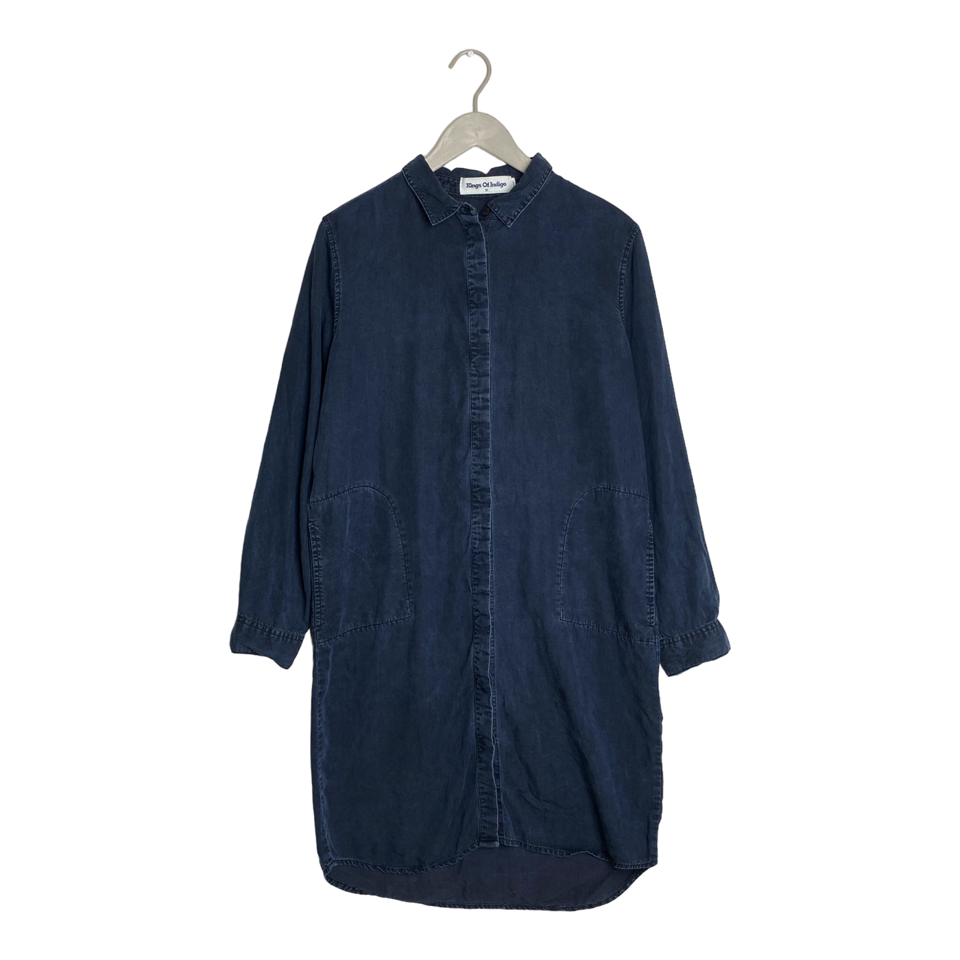 Kings of Indigo priscilla shirt dress, charcoal | woman M