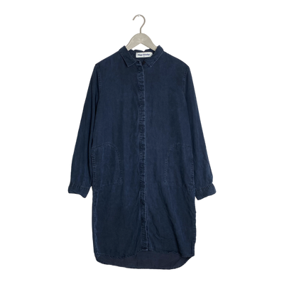 Kings of Indigo priscilla shirt dress, charcoal | woman M