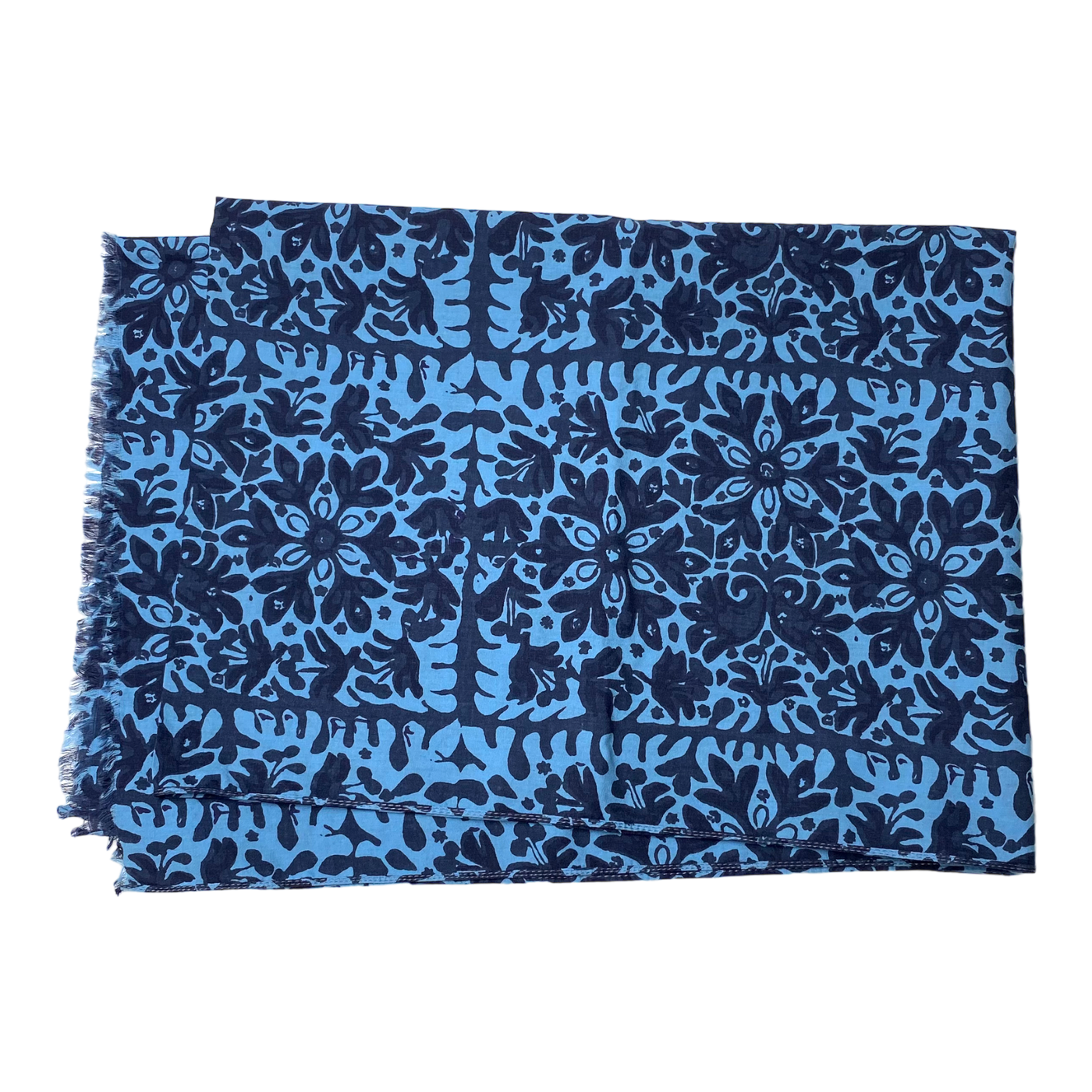 Marimekko long woven scarf, blue | onesize
