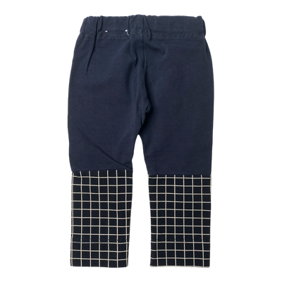 Blaa leggings, midnight blue/grid | 50/56cm