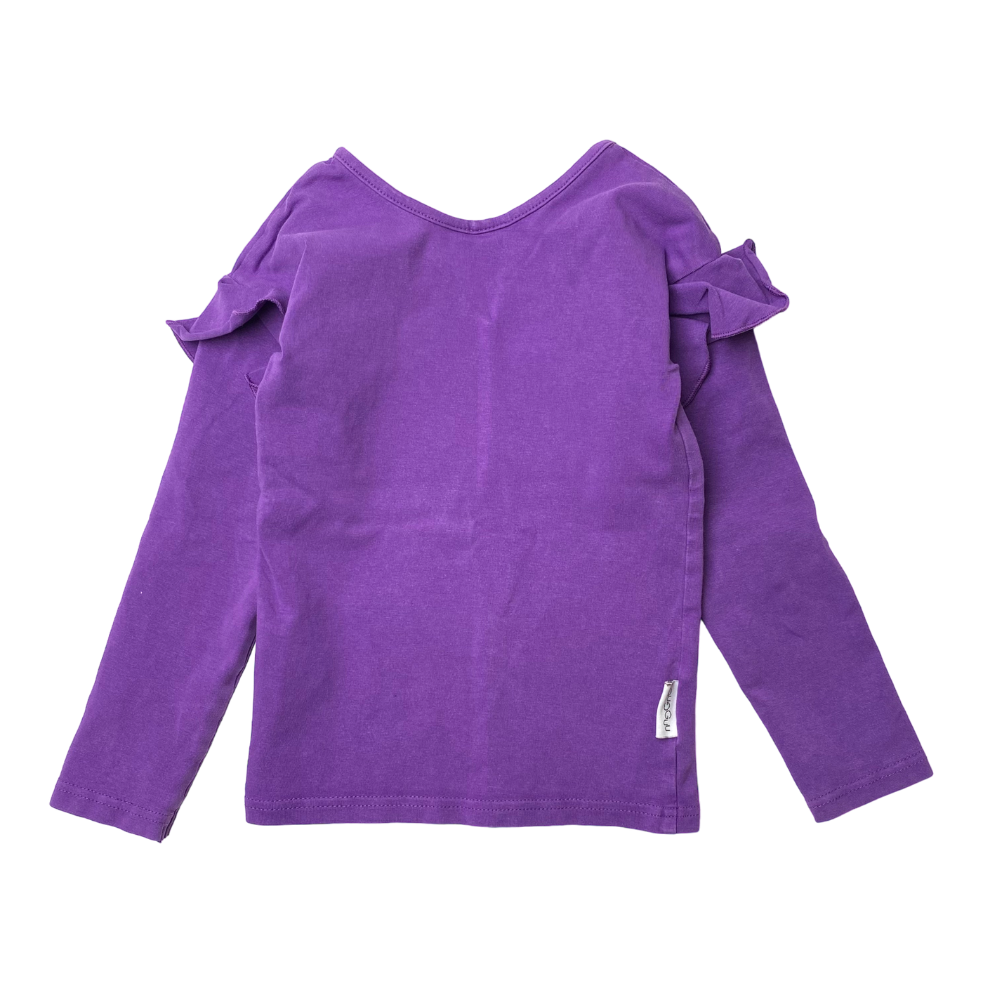 Gugguu frill shirt, dark violet | 92cm