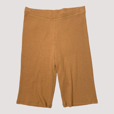 Mainio rib shorts, caramel | 122/128cm