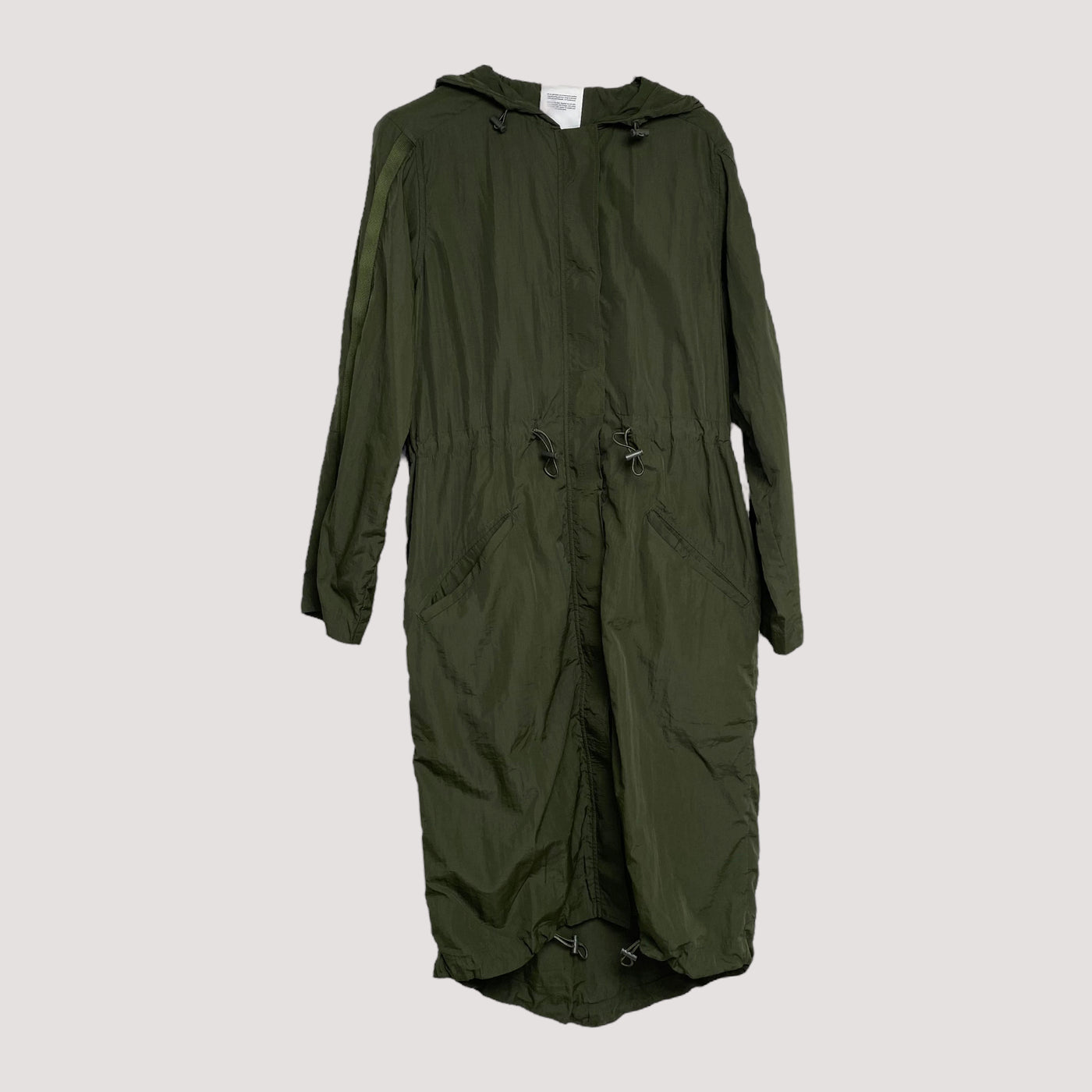 Knowledge Cotton midseason parka jacket, dark green | woman S