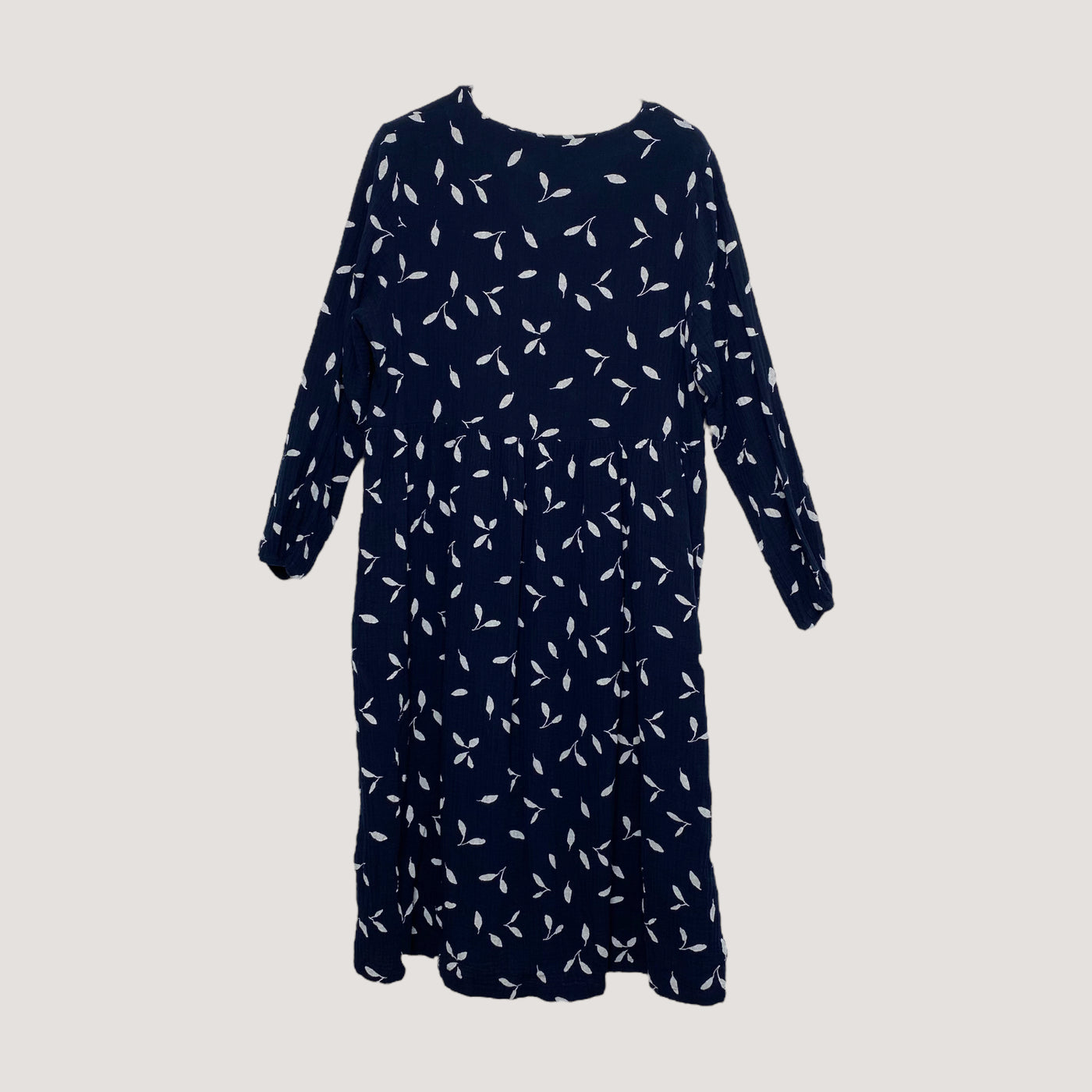 Kaiko woman muslin button dress, indigo wind | woman M