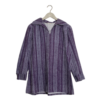 Marimekko vintage shirt, purple and grey | woman 44