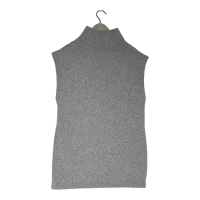 Papu chunky turtle vest, melange grey | woman XS/S