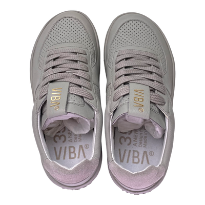 VIBAe London Bio leather sneakers, acciaio/grey | 35