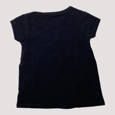 Mini Rodini basic dress, black | 68/74cm
