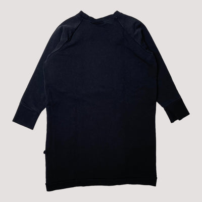 fox sweat dress, black | 110/116cm