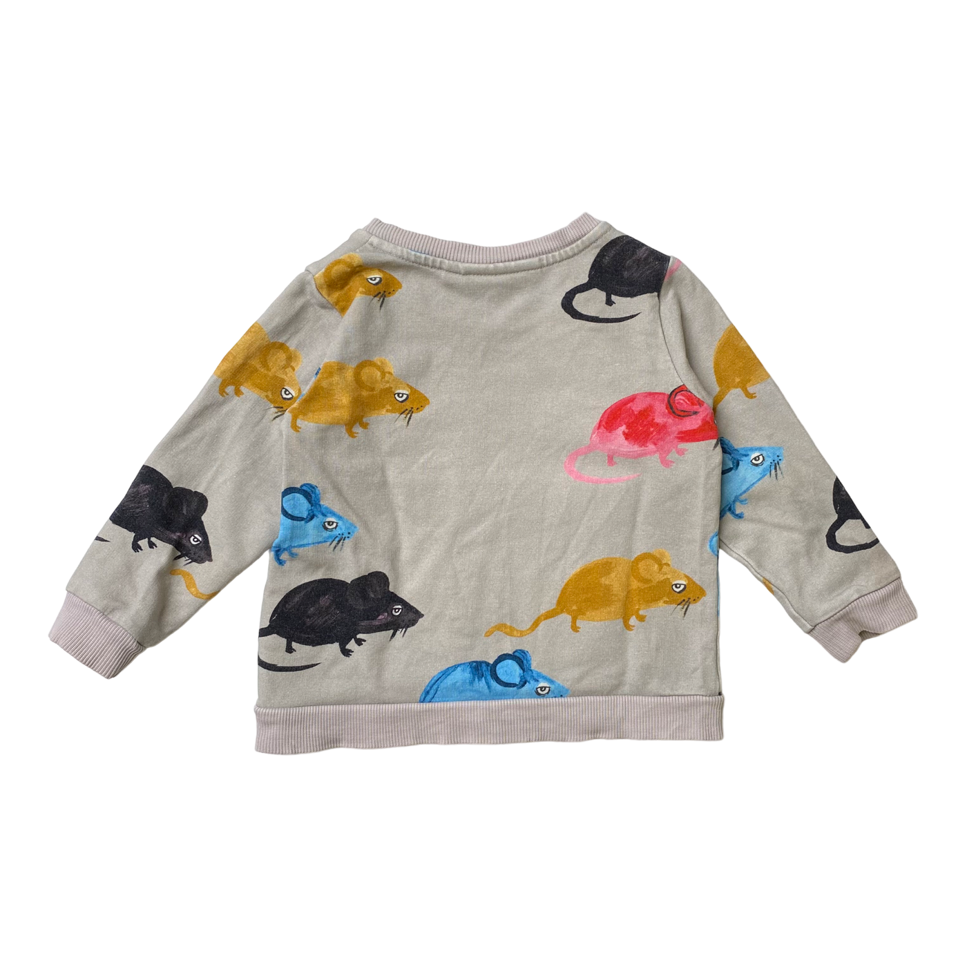 Mini Rodini sweatshirt, mouse | 68/74cm