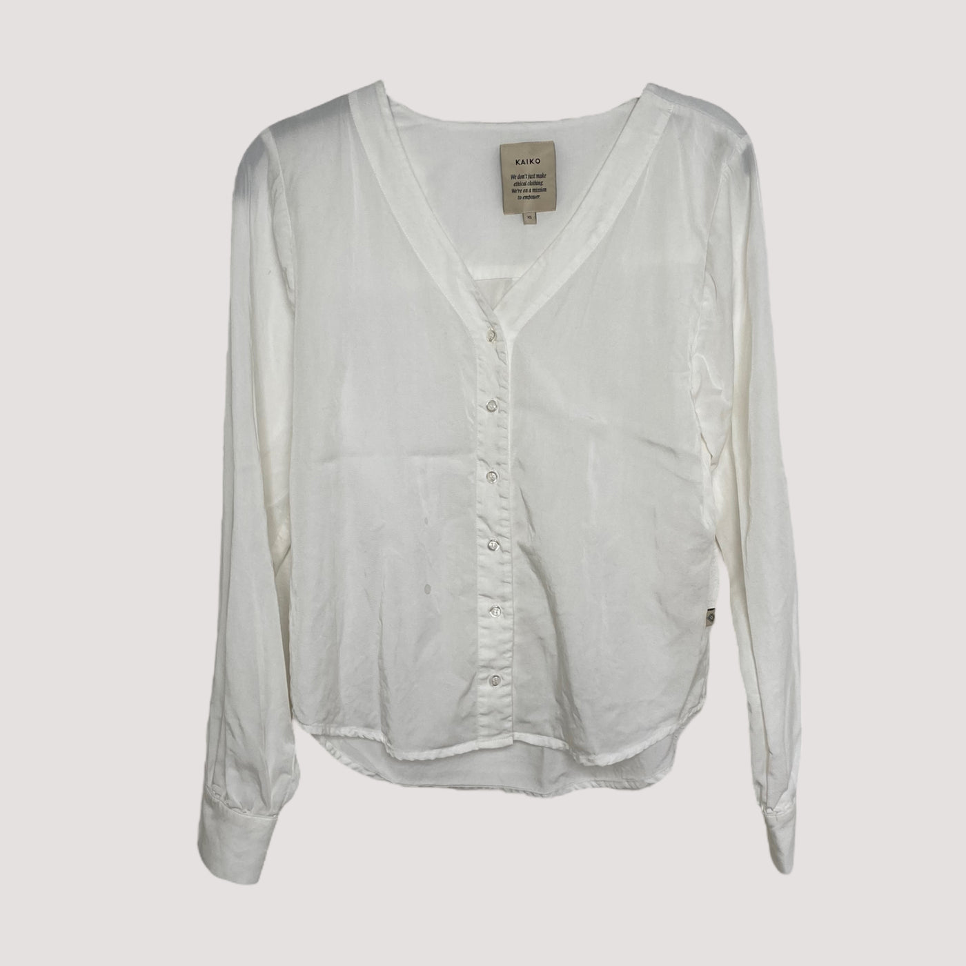 button blouse, white | woman XS