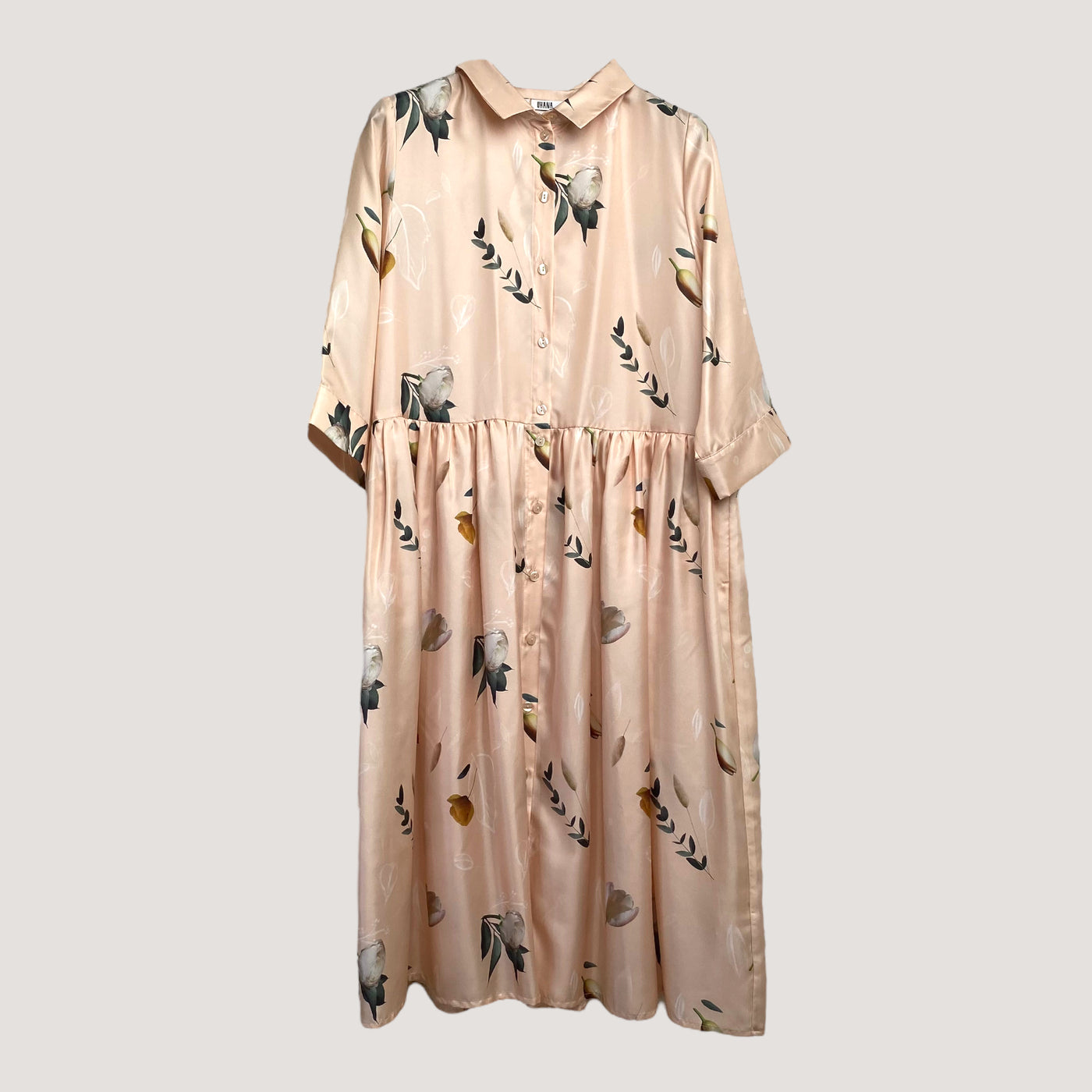 Uhana silk sincere dress, summer wind champagne | woman XL