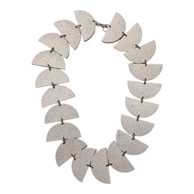 Papu beans necklace, ivory | onesize
