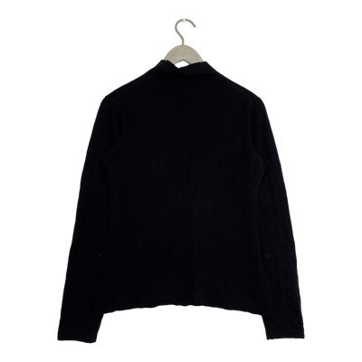 Kaiko turtle neck wool / cashmere knit, black | woman M