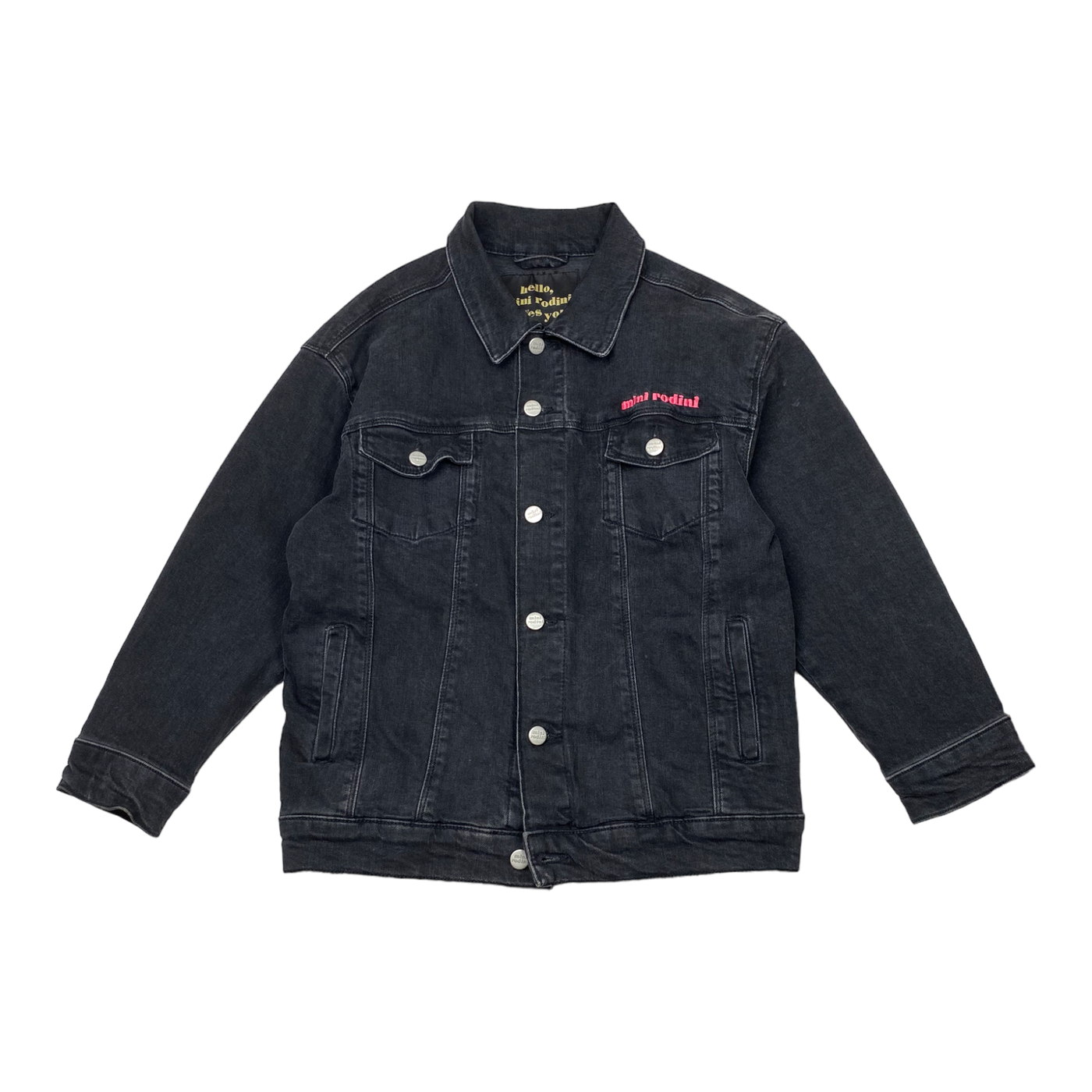 Mini Rodini denim jacket, jet | 128/134cm