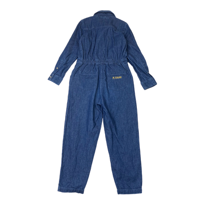 Mini Rodini denim jumpsuit, rose | 128cm