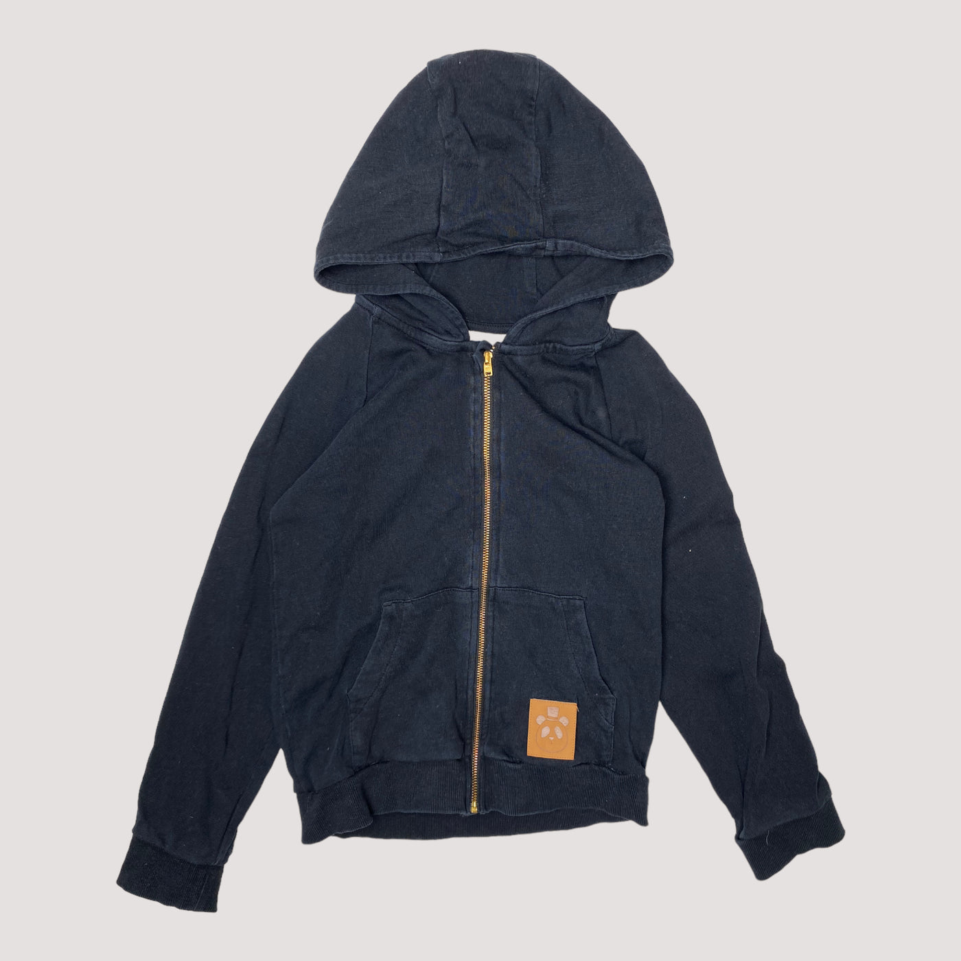 zip hoodie, black | 128/134cm