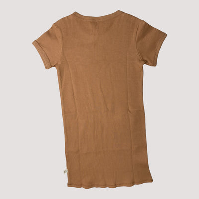 waffle dress, caramel | 134/140cm