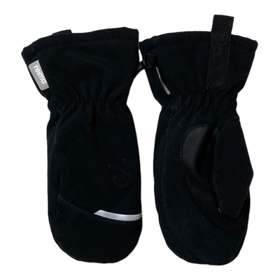 Reima softshell gloves, black | 3 years