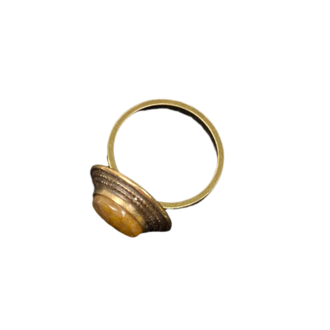 Kalevala Koru ring, bronze and misty rose