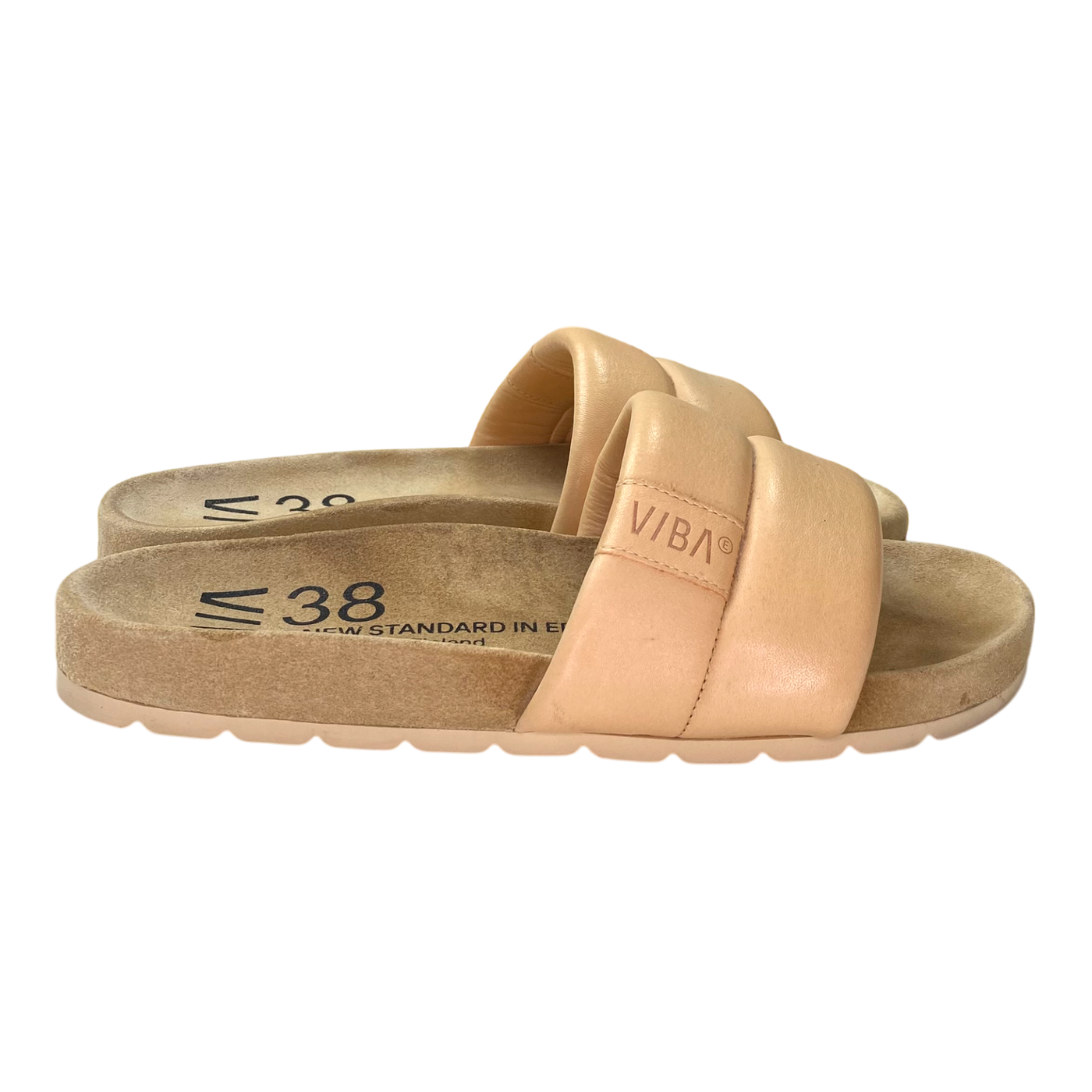 VIBAe Porto leather sandals, desert nude | 38