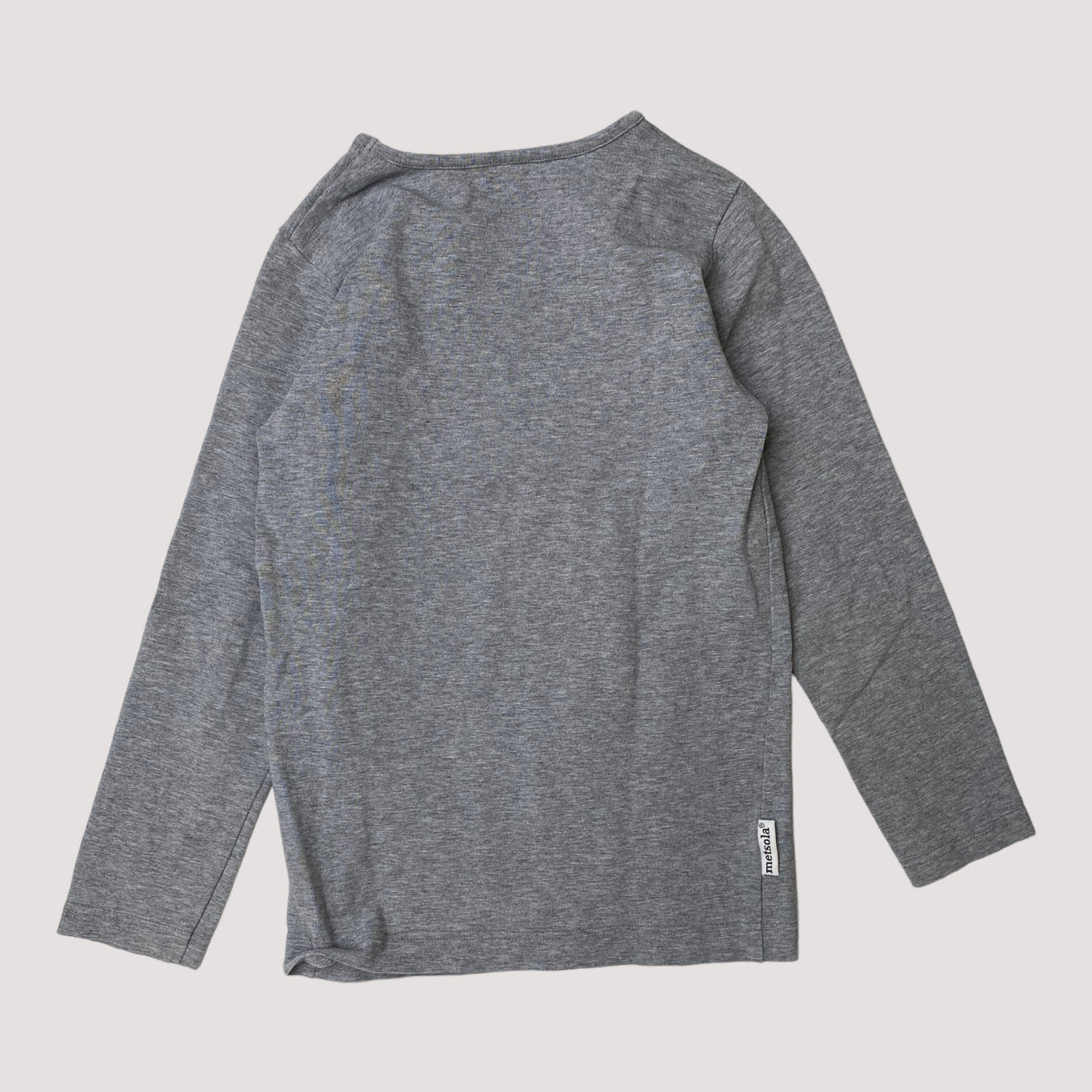 Metsola basic shirt, grey | 116cm
