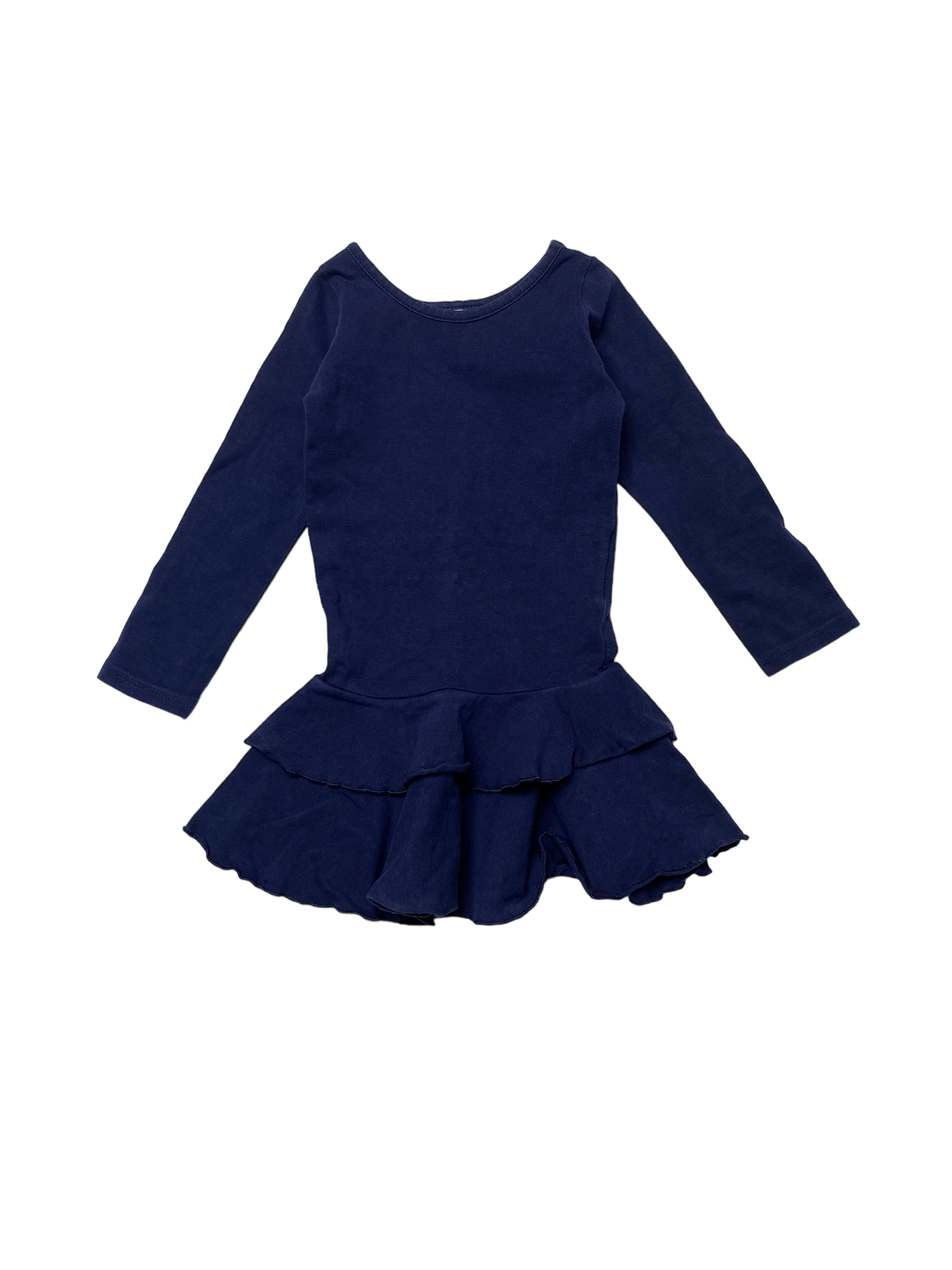 Gugguu frilla dress, midnight blue | 74cm