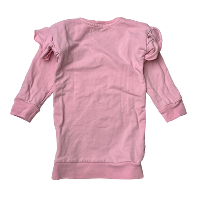 Gugguu sweat tunic dress, pink | 104cm
