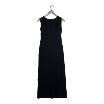 R/H tricot maxi dress, black | woman M