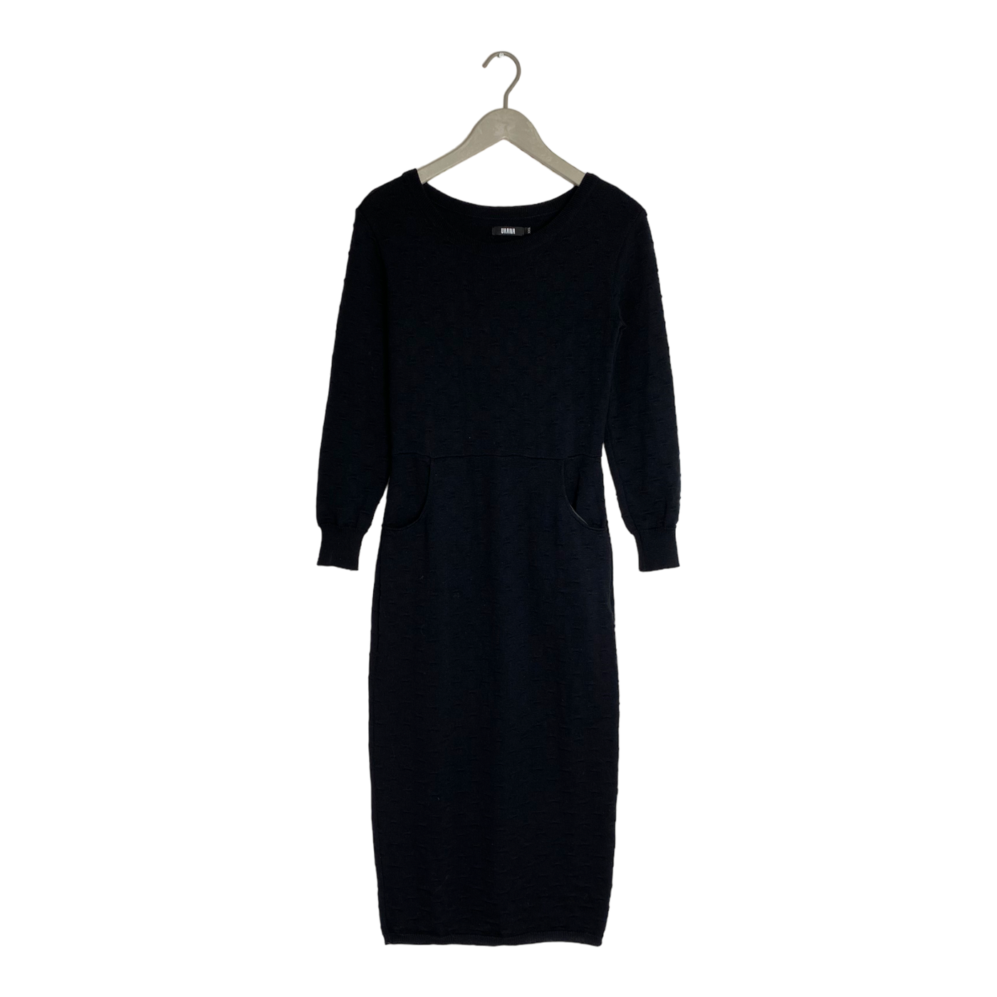 Uhana mirage knitted dress, black | woman XXS