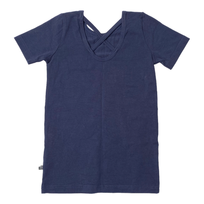 Kaiko cross t-shirt, midnight blue | 128cm