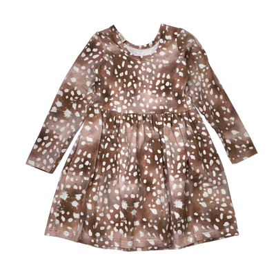 Kaiko dress, copper bambi | 110/116cm