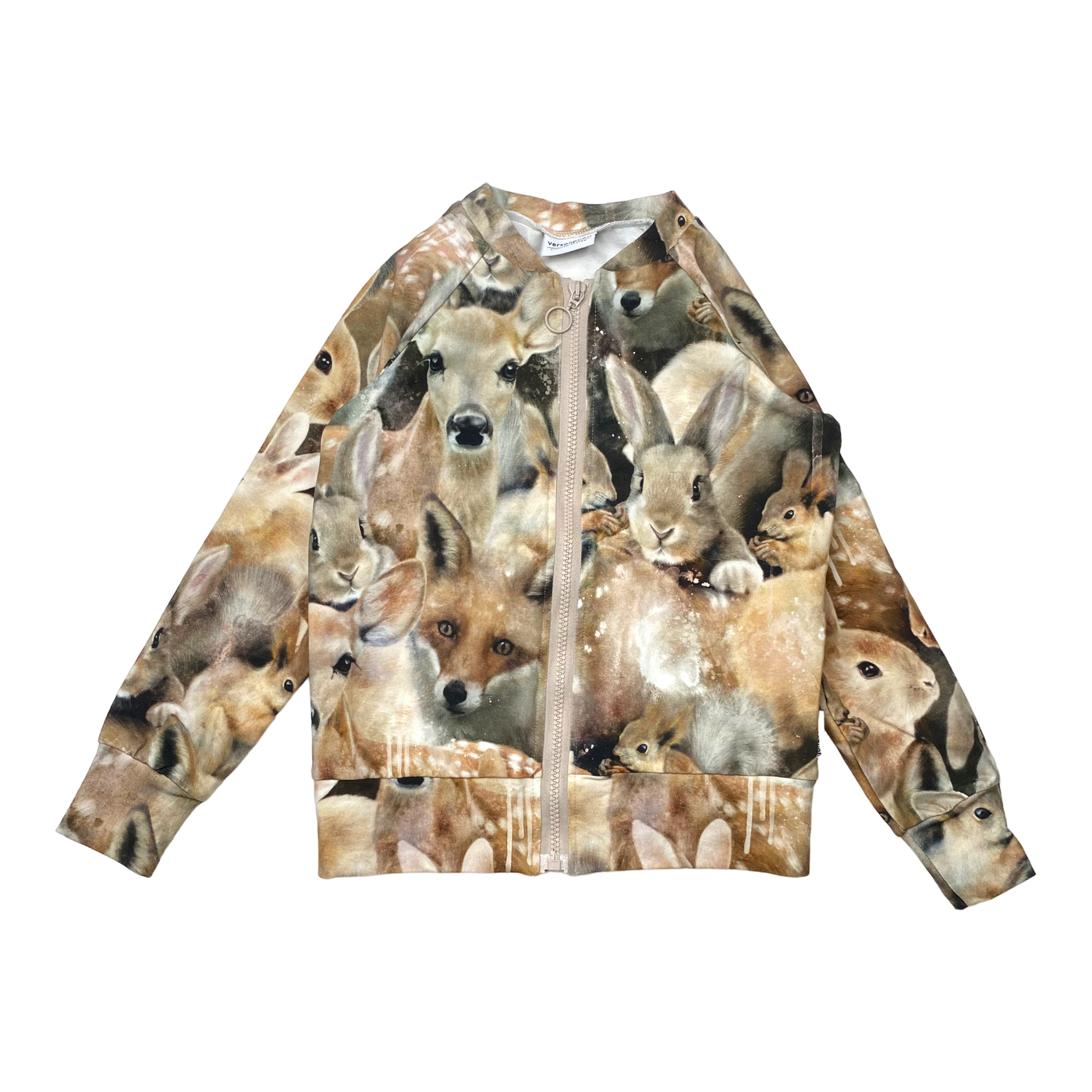 Versonpuoti tricot jacket, cute animals | 116/122cm