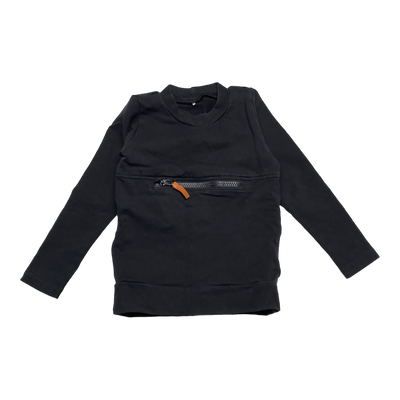 Metsola pocket sweatshirt, black | 98/104cm