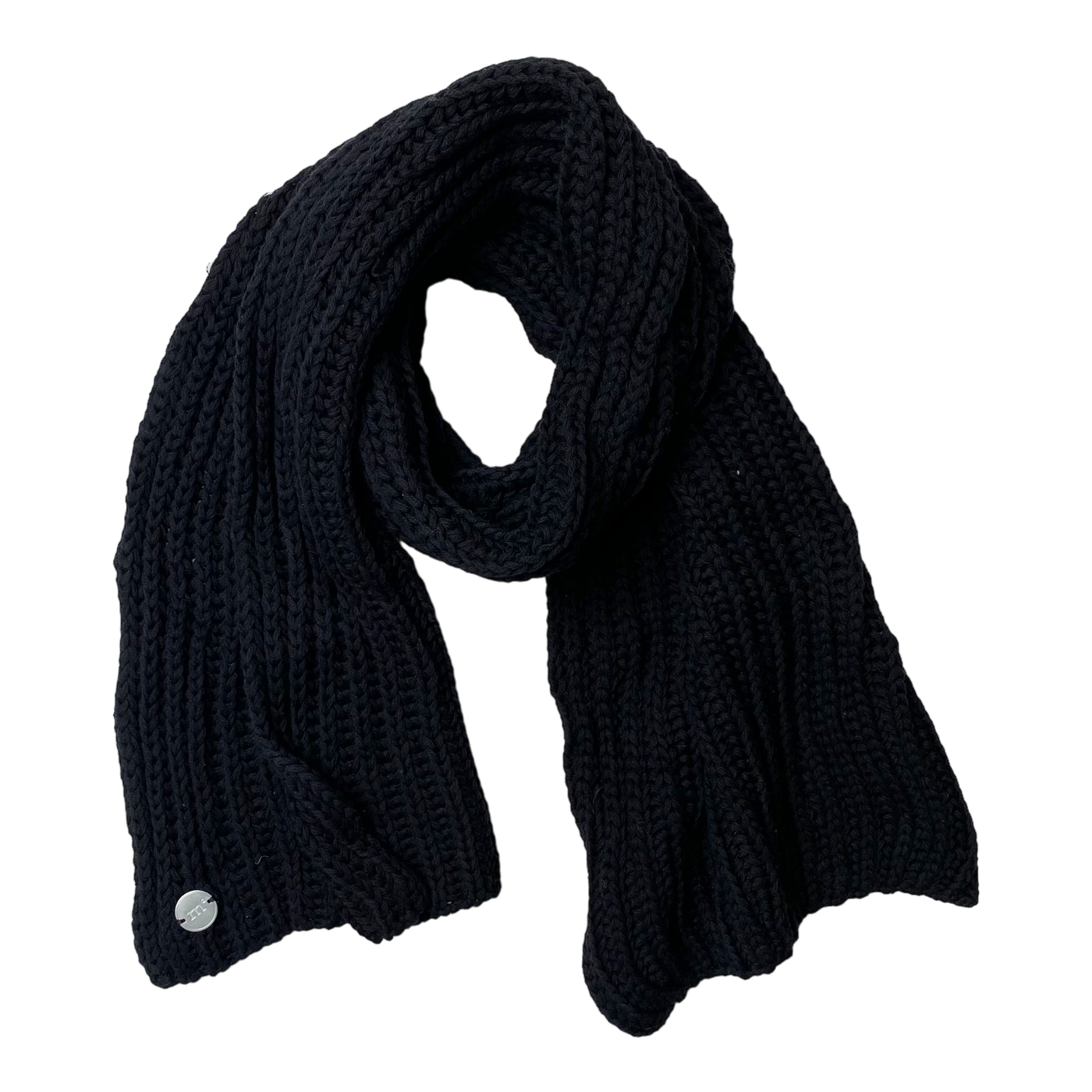 Metsola knitted scarf, black | onesize