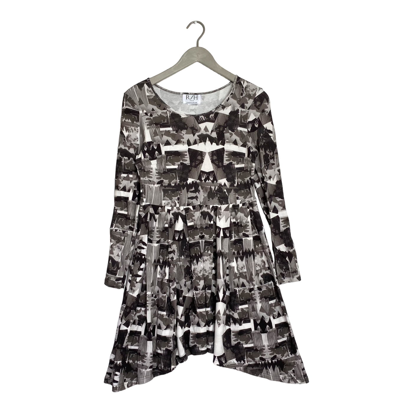 R/H tricot dress, geometric | woman S
