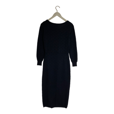 Uhana mirage knitted dress, black | woman XXS
