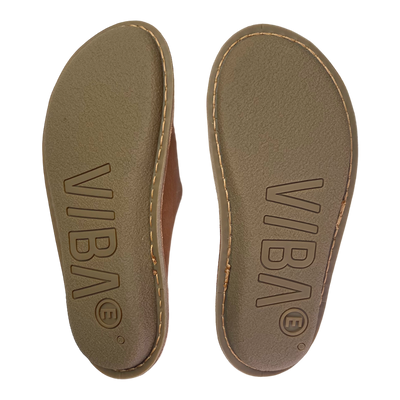 VIBAe Roma leather slippers, fawn tan | 39