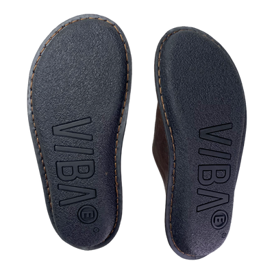 VIBAe Roma leather slippers, cocoa brown | 39