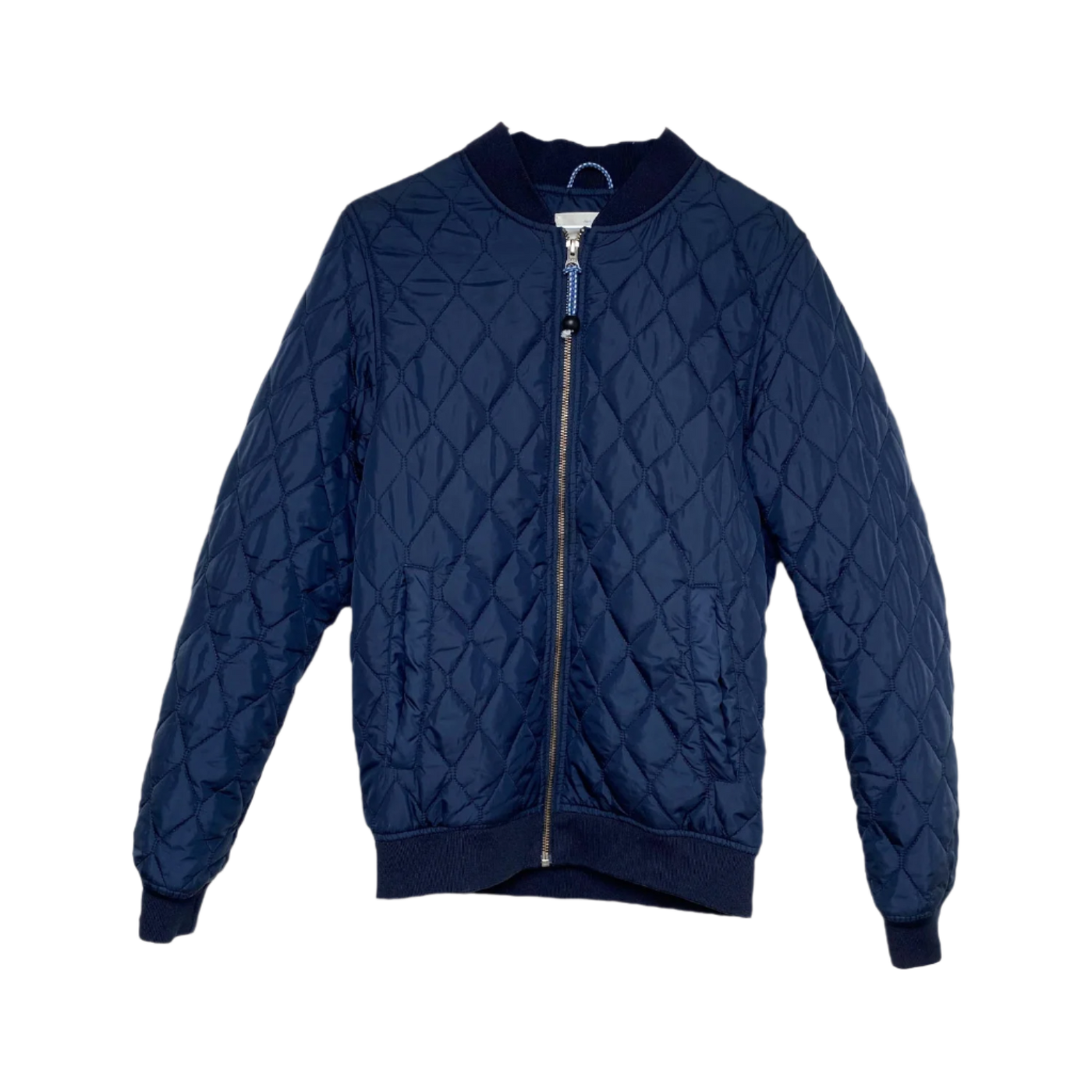 Knowledge Cotton quilted bomber, midnight blue | woman S