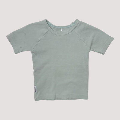 Metsola rib t-shirt, baby blue | 92cm