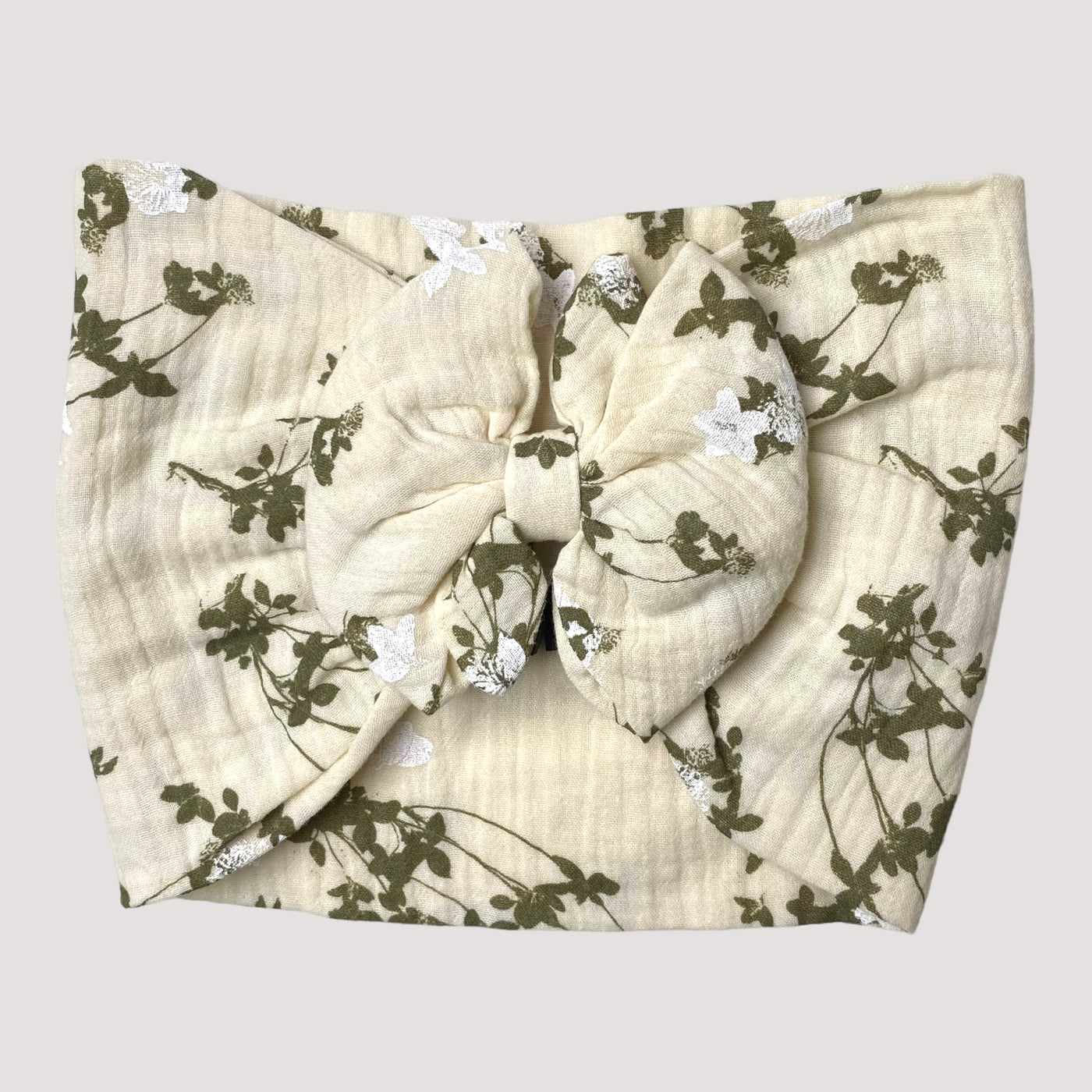 muslin bow headwrap, clover blossom | 1,5-5y