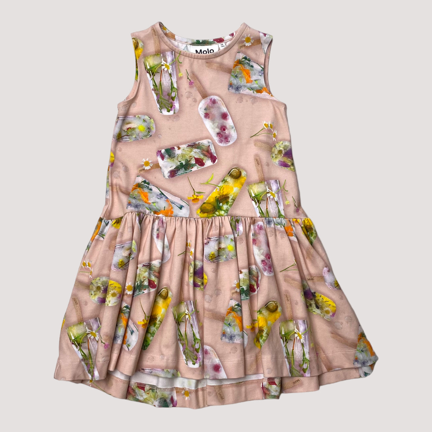Molo sleeveless dress, ice lollies | 98/104cm