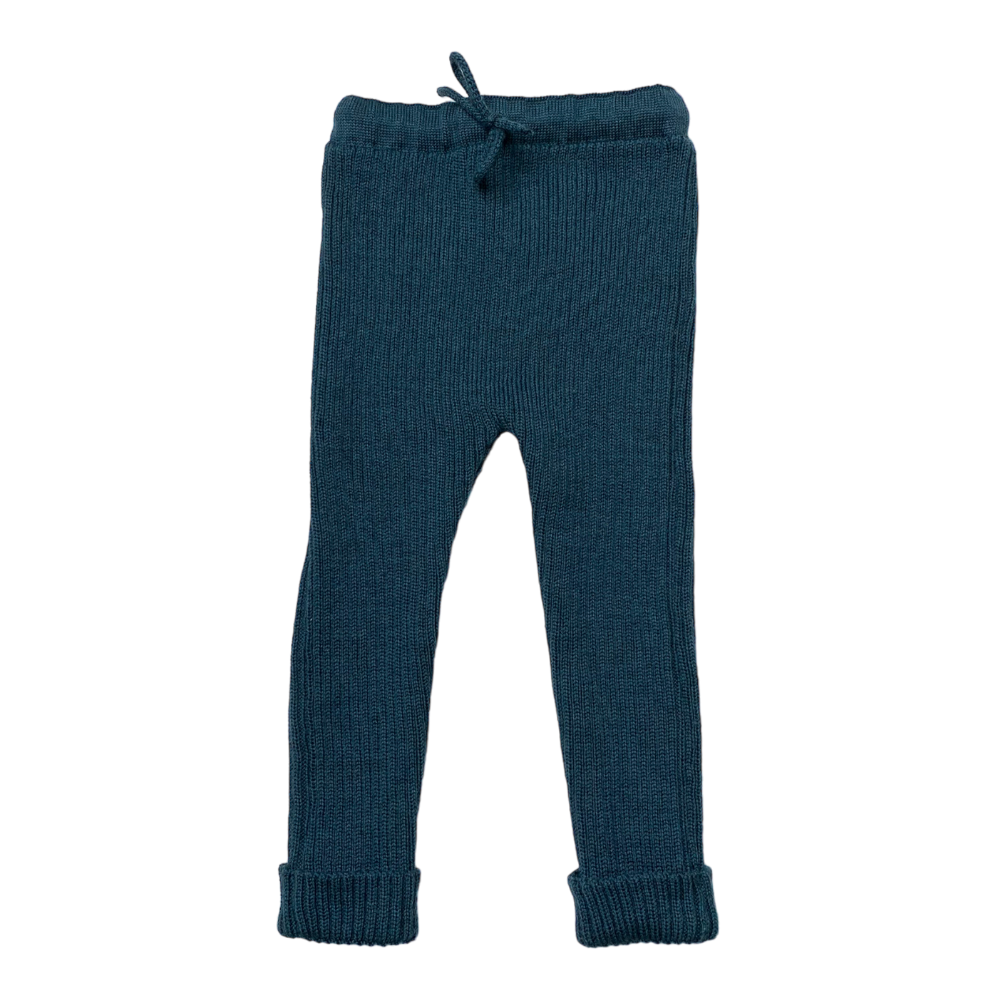 Metsola merino knitted leggings, teal | 62/68cm