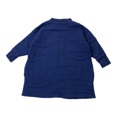 Bobo Choses sweat dress, midnight blue | 2-3y